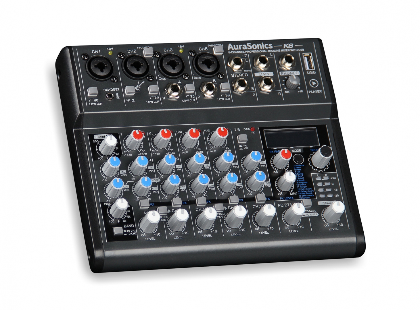 AuraSonics K8 компактный микшерный пульт в Электростали