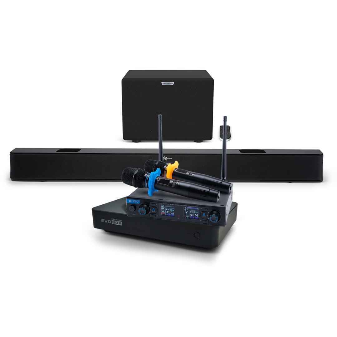 Hi-End караоке-система EVOBOX Premium + EvoSoundBar (саундбар с караоке) в Электростали