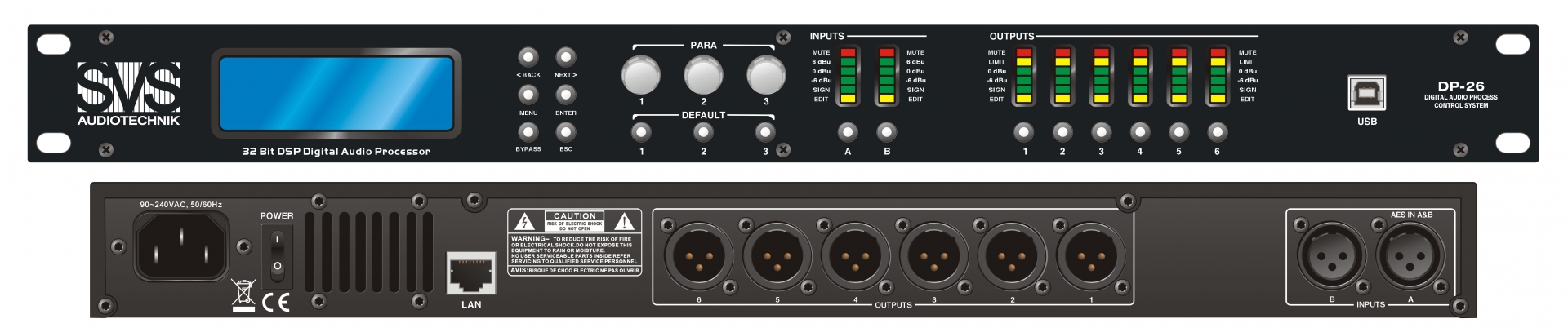 SVS Audiotechnik DP-26 Цифровой процессор: 2 входа 6 выходов в Электростали