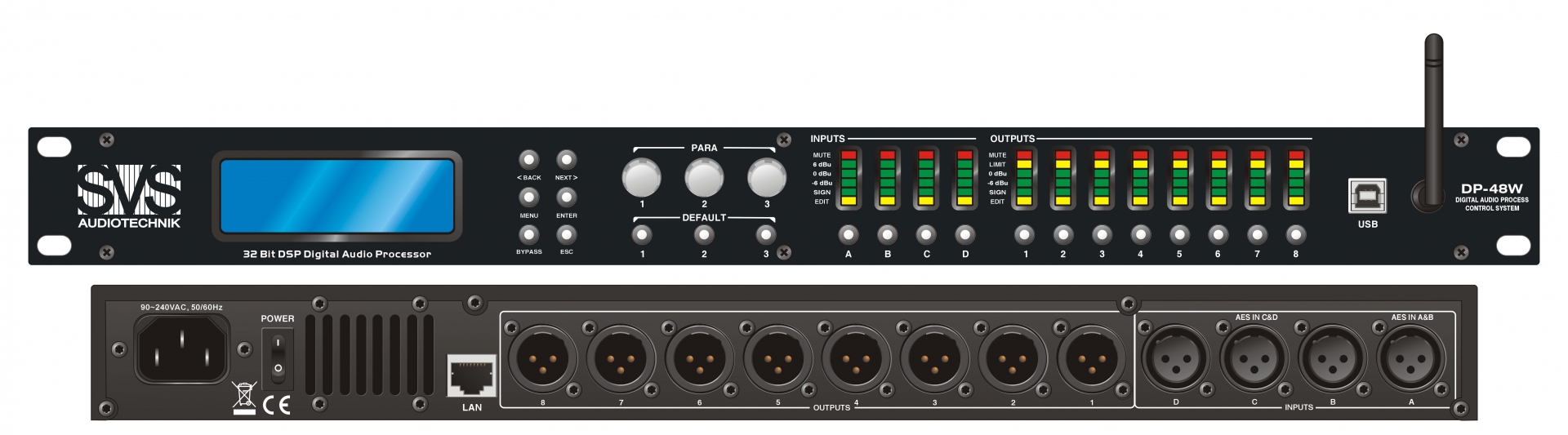 SVS Audiotechnik DP-48W Цифровой процессор: 4 входа 8 выходов в Электростали