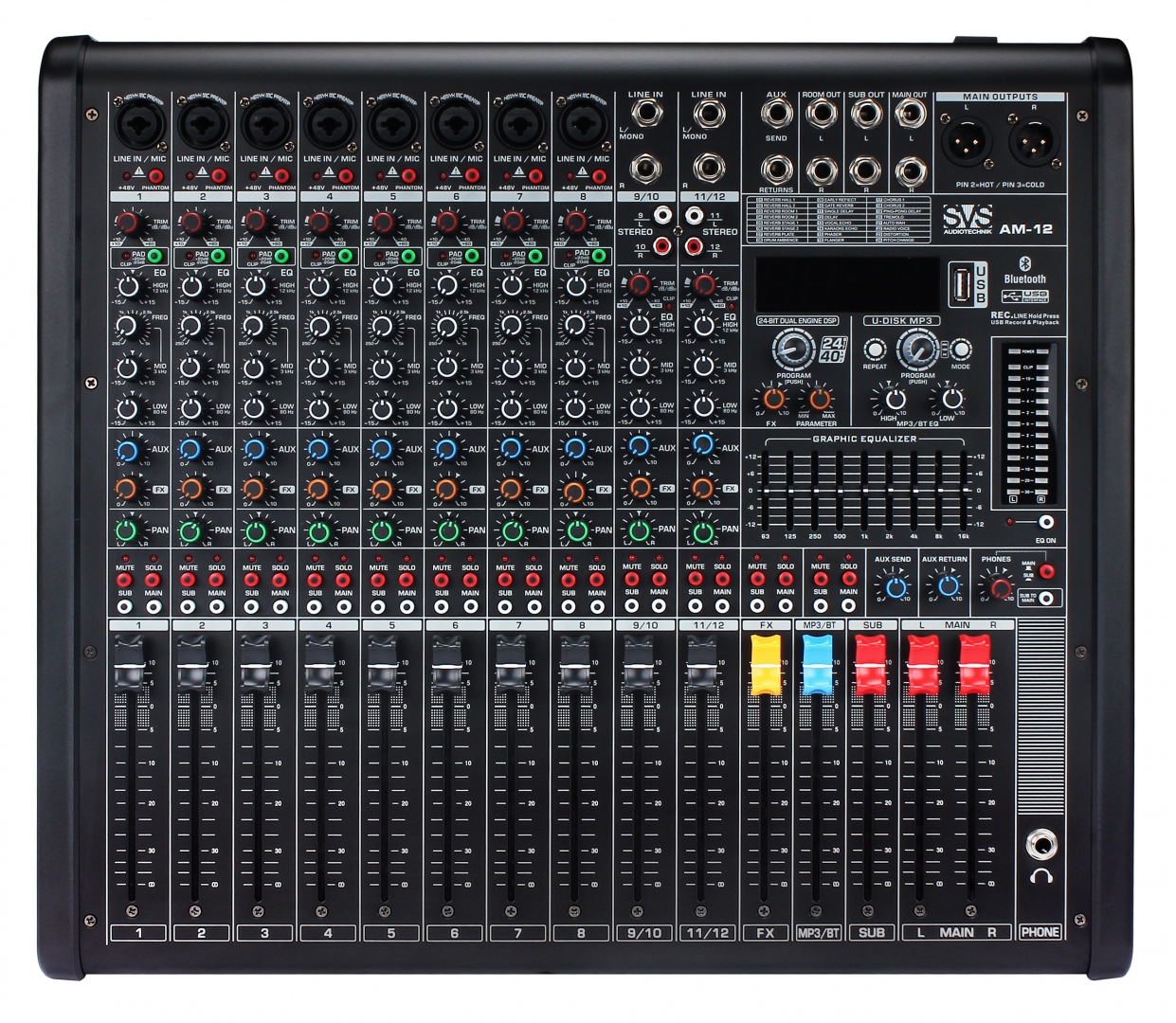 SVS Audiotechnik mixers AM-12 Микшерный пульт аналоговый, 12-канальный в Электростали