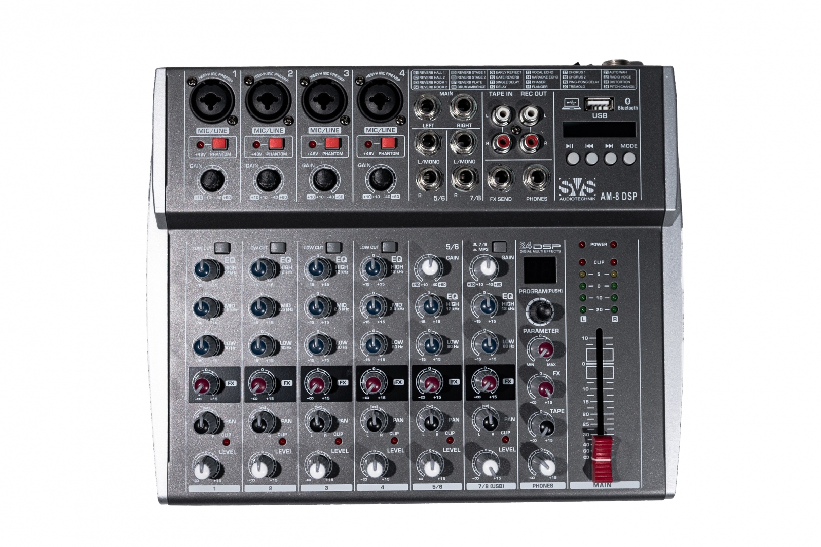 SVS Audiotechnik mixers AM-8 DSP Микшерный пульт аналоговый, 8-канальный в Электростали