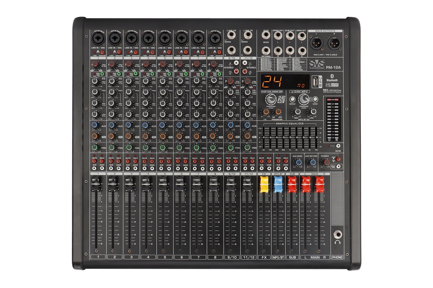 SVS Audiotechnik mixers PM-12A Активный аналоговый микшерный пульт, 12-канальный в Электростали